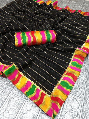 Sareez House Self Design Bollywood Georgette Saree(Multicolor)
