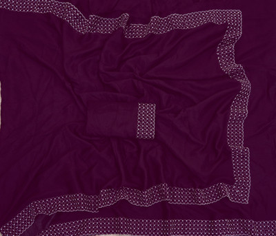 Queenhive Self Design Daily Wear Georgette Saree(Dark Green)