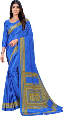 Vimla Printed Bollywood Tussar Silk Saree(Blue)