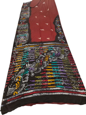 kalpana handloom Printed Handloom Pure Cotton Saree(Multicolor)