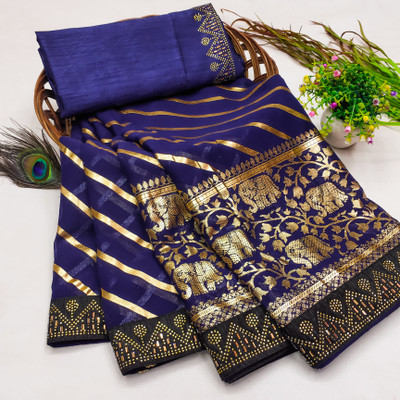 SOJITRA IMPEX Self Design Kanjivaram Georgette Saree(Maroon)