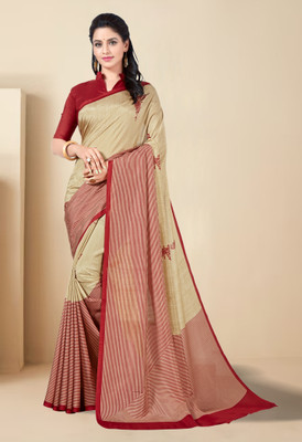 Vimla Printed Bollywood Art Silk Saree(Red)