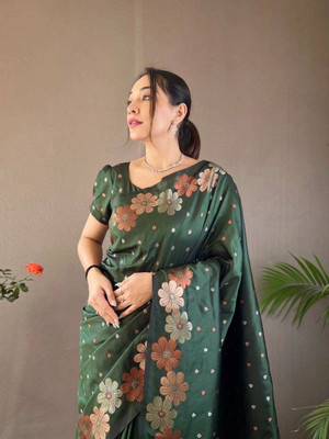 PRAMUKH Jacquard Self Design Blouse Material