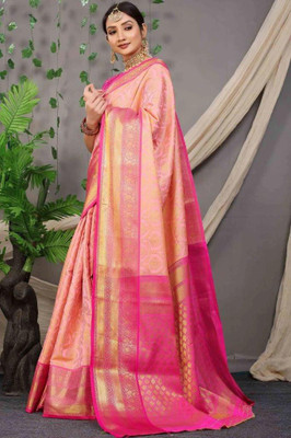 SGF11 Self Design Handloom Art Silk Saree(Multicolor)