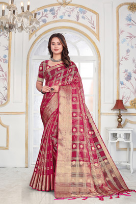 Aarunika SBT Printed Bollywood Organza Saree(Multicolor)