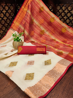 SaaraFashion Self Design Gadwal Cotton Silk Saree(Multicolor)