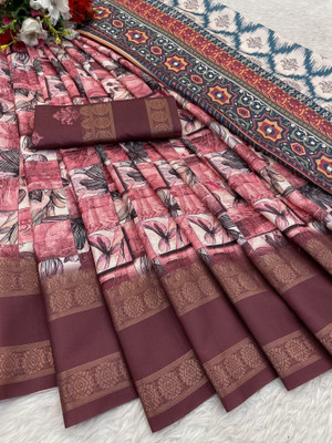 SHILPKALA Embellished Bollywood Polyester Saree(Magenta)