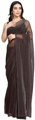 Pkkt Embroidered Bollywood Net Saree(Multicolor)