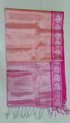 PSP Tex Woven Kanjivaram Art Silk Saree(Multicolor)