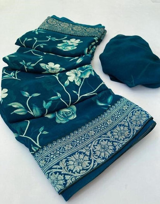 AARTI SELECTION Printed, Woven Bandhani Georgette Saree(Multicolor)