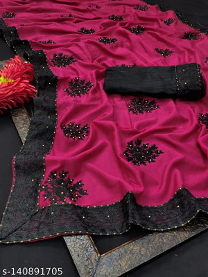 GOLDOLL FAB Woven Assam Silk Cotton Silk Saree(Magenta)