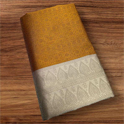 Montauk Fabians Self Design, Woven Banarasi Brocade Saree(Pink)