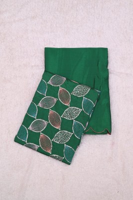 A To Z Cart Solid/Plain Bollywood Chiffon Saree(Green)