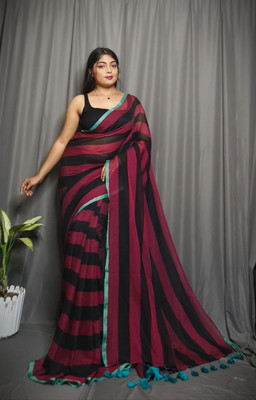 Rnn Saree Self Design Handloom Pure Cotton Saree(Multicolor)