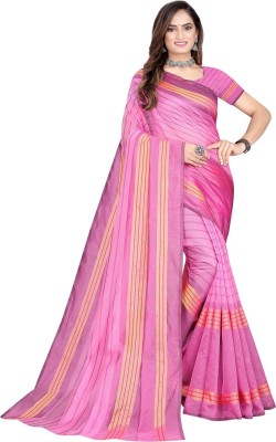 Saadhvi Digital Print Banarasi Georgette Saree(Pink)