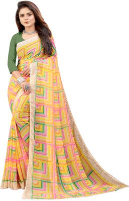STYLEVEDA Printed Bollywood Georgette Saree(Multicolor)