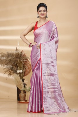 Divastri Printed Tant Pure Cotton Saree(Pink)