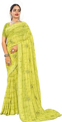 SHREE KRISHNA FASHION PVT LTD Embroidered Bollywood Georgette Saree(Green)