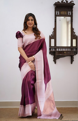fosgen etp Self Design Kanjivaram Pure Silk Saree(Maroon)