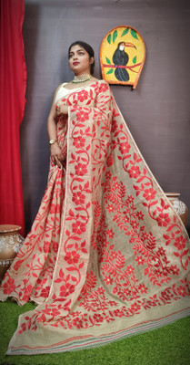Anjali textile Embellished Tant Pure Cotton Saree(Multicolor)