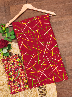 Anand Sarees Paisley, Printed Daily Wear Georgette Saree(Red)