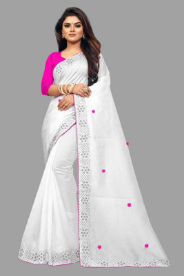 Ramya Self Design Bollywood Art Silk Saree(Grey)