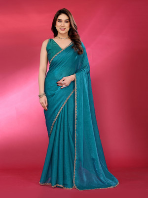 Varni Design Hub Self Design Bollywood Art Silk Saree(Light Blue)