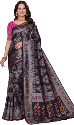 TODAY DEAL Woven Banarasi Art Silk Saree(Black)