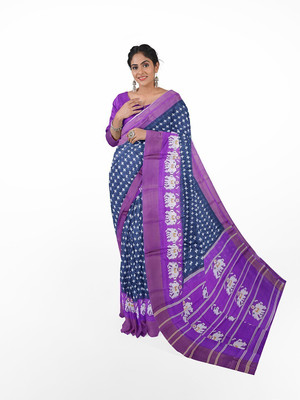 Saadhvi Printed Kalamkari Art Silk Saree(Grey)