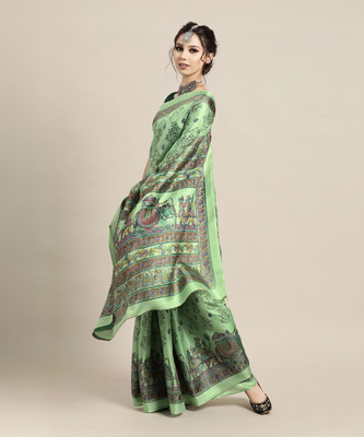 Divastri Self Design Bollywood Georgette Saree(Light Green)