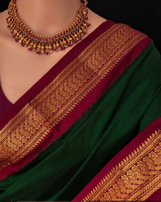 ASTIKA FASHION Woven, Self Design Pochampally Cotton Silk, Jacquard Saree(Multicolor)
