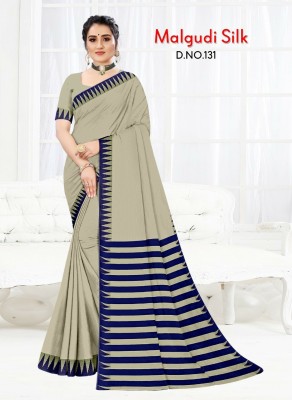 SimSim Trendz Printed Daily Wear Cotton Blend Saree(Multicolor)