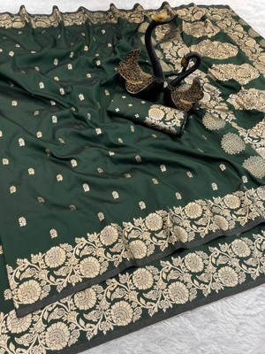 GATISHVAM TEXTILE Woven Banarasi Art Silk Saree(Maroon)