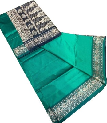 kalpana handloom Woven Handloom Pure Silk Saree(Green)