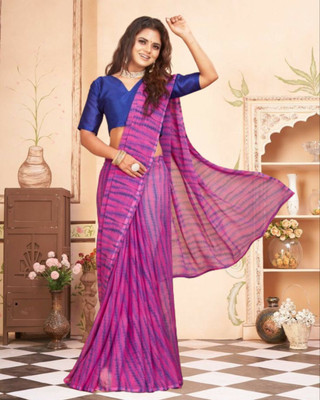 Jayu Digital Print Bollywood Georgette Saree(Purple)