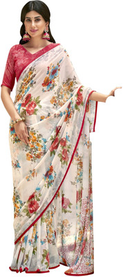Pbs Prints Printed Bollywood Georgette Saree(Multicolor)