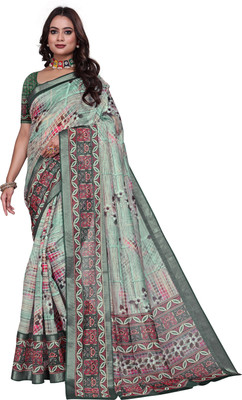 Gajal Woven Kanjivaram Pure Cotton, Cotton Silk Saree(Blue)