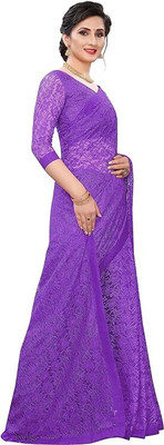 Pradeep Embroidered Bollywood Net Saree(Multicolor)