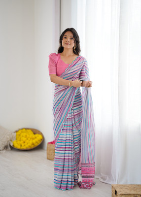 Tasrika Printed Daily Wear Georgette Saree(Multicolor)