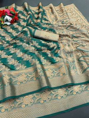 Apnisha Digital Print Daily Wear Organza Saree(Multicolor)