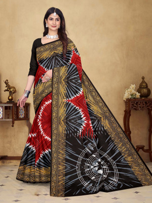 LYNETH Printed Sambalpuri Pure Cotton Saree(Multicolor)