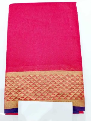 KESARSAREESS Solid/Plain Tant Cotton Blend Saree(Multicolor)