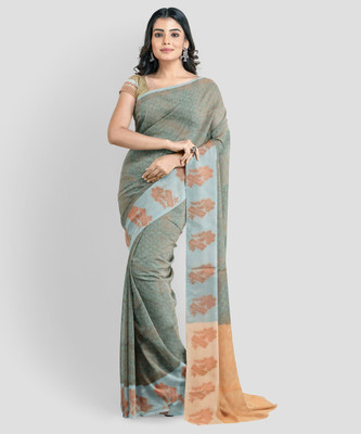 rgsaree Woven Kanjivaram Art Silk Saree(Green)