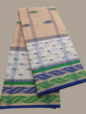ssareehouse Self Design, Woven Tant Pure Cotton Saree(Grey)