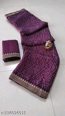 NET FORCE CREATION Applique Bollywood Georgette Saree(Maroon)