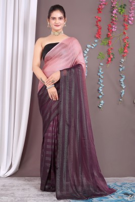 RANGOKI Printed Bollywood Cotton Silk Saree(Pink)