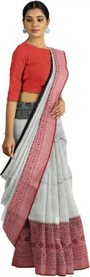 Sabita Self Design Handloom Handloom Cotton Blend Saree(Multicolor)