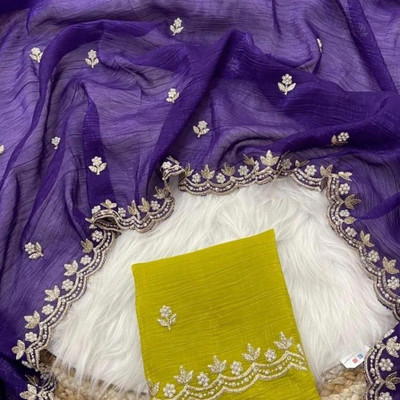 Ethina Fashion Embellished Bollywood Jimmy choo Saree(Maroon)