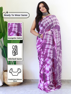 Sareemall Printed Bollywood Georgette Saree(Magenta)