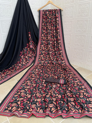 Adiyogi Enterprise Digital Print Bollywood Crepe Saree(Multicolor)